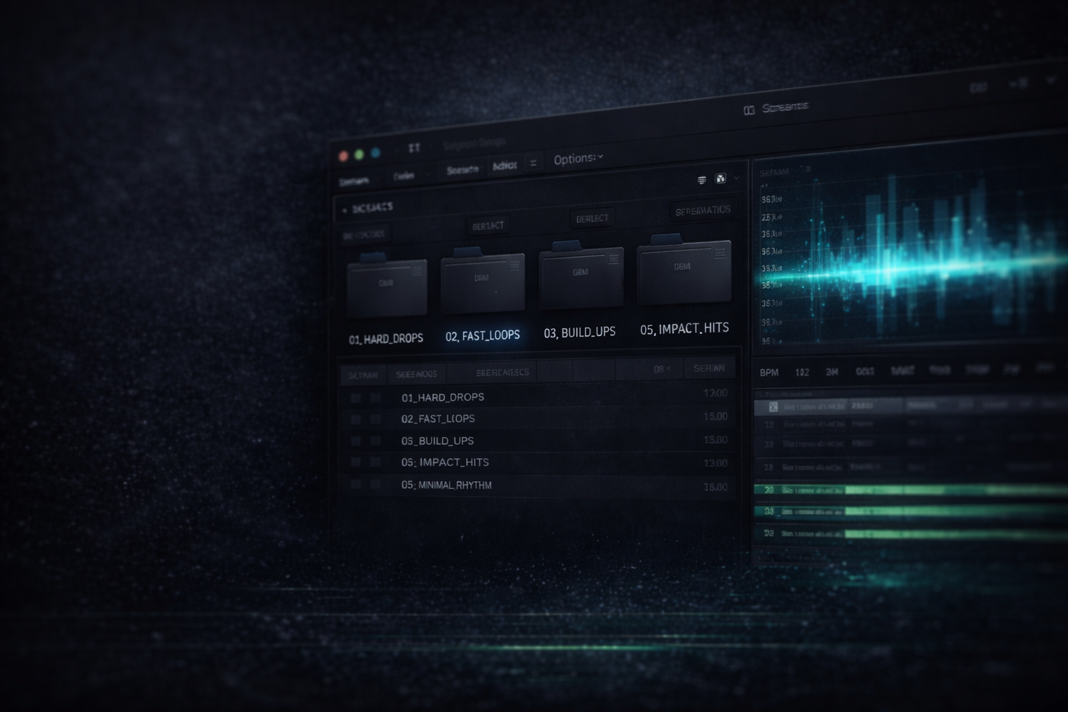Sound library structure